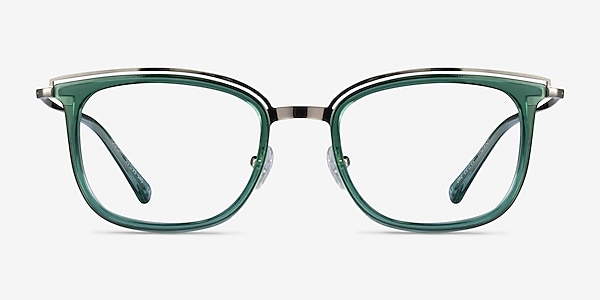 Tonight Clear Green Gold Acetate Eyeglass Frames