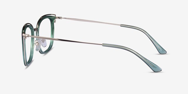 Tonight Clear Green Gold AcétateMontures de lunettes de vue d'EyeBuyDirect, Vue de Côté