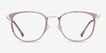Midland Clear Purple Gold AcetateEyeglass Frames from EyeBuyDirect, Front View