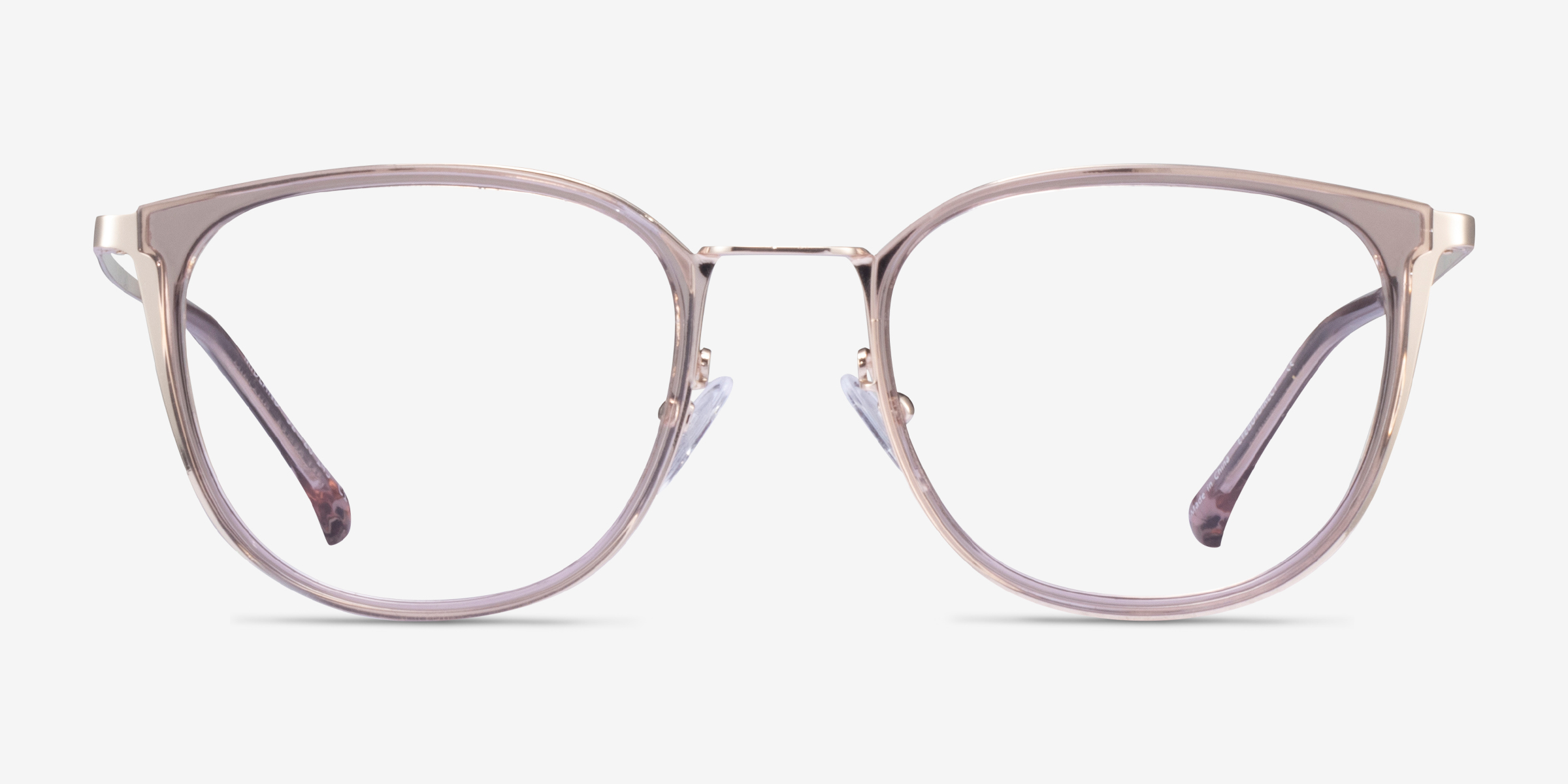 Midland Square Clear Purple Gold Full Rim Eyeglasses Eyebuydirect