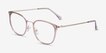 Midland Clear Purple Gold AcetateEyeglass Frames from EyeBuyDirect, Angle View