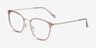 Midland Clear Purple Gold AcetateEyeglass Frames from EyeBuyDirect, Angle View