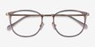 Midland Clear Purple Gold AcetateEyeglass Frames from EyeBuyDirect, Closed View