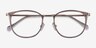Midland Clear Purple Gold AcetateEyeglass Frames from EyeBuyDirect, Closed View