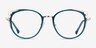 Tonic Teal Gold AcetateEyeglass Frames from EyeBuyDirect, Front View