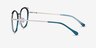 Tonic Teal Gold AcetateEyeglass Frames from EyeBuyDirect, Side View