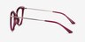 Euphony Burgundy Gold AcetateEyeglass Frames from EyeBuyDirect, Side View