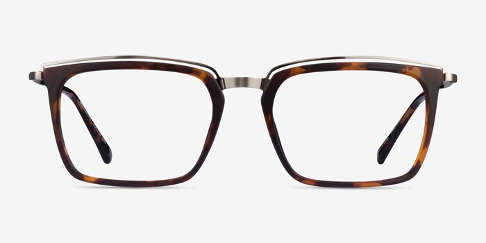 Barnsbury Tortoise Gunmetal Metal Eyeglass Frames from EyeBuyDirect