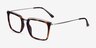 Barnsbury Tortoise Gunmetal MetalEyeglass Frames from EyeBuyDirect, Angle View