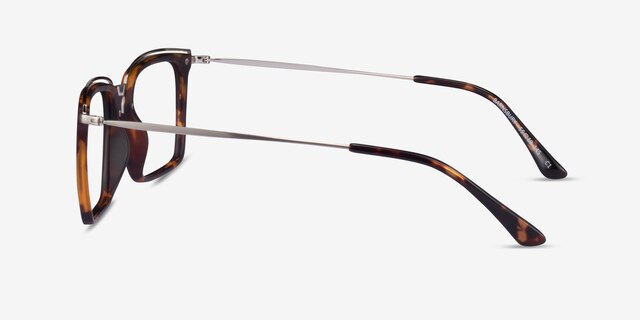 Barnsbury Tortoise Gunmetal MetalEyeglass Frames from EyeBuyDirect, Side View
