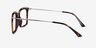 Barnsbury Tortoise Gunmetal MetalEyeglass Frames from EyeBuyDirect, Side View