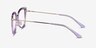 Clarinet Clear Purple Gold AcetateEyeglass Frames from EyeBuyDirect, Side View