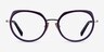 Lonsdale Clear Purple Light Gold AcetateEyeglass Frames from EyeBuyDirect, Front View