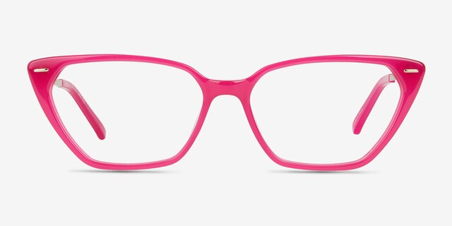 Everilda Pink AcetateEyeglass Frames from EyeBuyDirect, Front View
