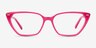 Everilda Pink AcetateEyeglass Frames from EyeBuyDirect, Front View