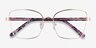 Beginning Gold Floral AcetateEyeglass Frames from EyeBuyDirect, Closed View