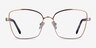 Beginning Rose Gold Floral AcetateEyeglass Frames from EyeBuyDirect, Front View