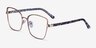 Beginning Rose Gold Floral AcetateEyeglass Frames from EyeBuyDirect, Angle View