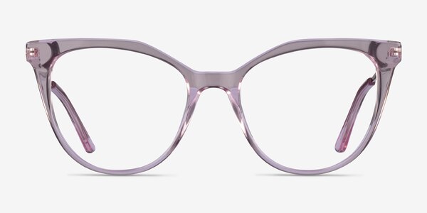 Carolina Clear Pink Acétate Montures de lunettes de vue