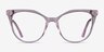 Carolina Clear Pink AcetateEyeglass Frames from EyeBuyDirect, Front View