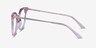Carolina Clear Pink AcetateEyeglass Frames from EyeBuyDirect, Side View