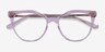 Carolina Clear Pink AcetateEyeglass Frames from EyeBuyDirect, Closed View