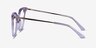 Carolina Clear Purple AcetateEyeglass Frames from EyeBuyDirect, Side View