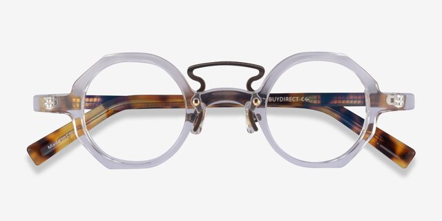 Very Clear Tortoise AcetateEyeglass Frames from EyeBuyDirect, Closed View