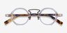 Very Clear Tortoise AcetateEyeglass Frames from EyeBuyDirect, Closed View