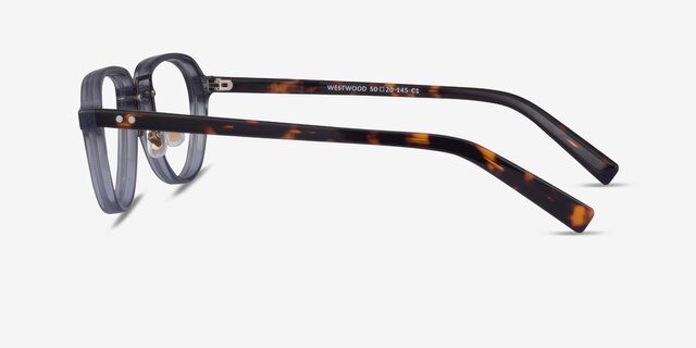 Westwood Gray Tortoise AcétateMontures de lunettes de vue d'EyeBuyDirect, Vue de Côté