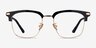 Actor Black Gold AcetateEyeglass Frames from EyeBuyDirect, Front View