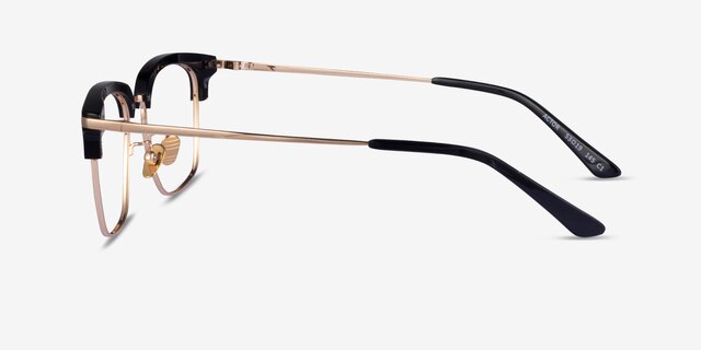 Actor Black Gold AcetateEyeglass Frames from EyeBuyDirect, Side View