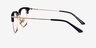 Actor Black Gold AcetateEyeglass Frames from EyeBuyDirect, Side View