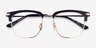 Actor Black Gold AcetateEyeglass Frames from EyeBuyDirect, Closed View