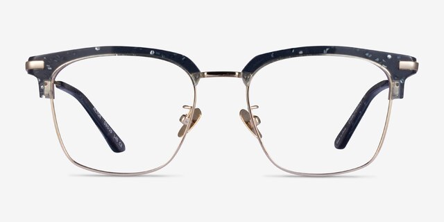 Actor Gray Silver AcetateEyeglass Frames from EyeBuyDirect, Front View