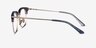 Actor Gray Silver AcetateEyeglass Frames from EyeBuyDirect, Side View