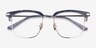Actor Gray Silver AcetateEyeglass Frames from EyeBuyDirect, Closed View