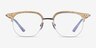 Witty Clear Yellow Silver AcétateMontures de lunettes de vue d'EyeBuyDirect, Vue de Face