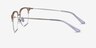 Witty Clear Yellow Silver AcétateMontures de lunettes de vue d'EyeBuyDirect, Vue de Côté