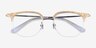 Witty Clear Yellow Silver AcétateMontures de lunettes de vue d'EyeBuyDirect, Vue Rapprochée