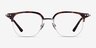 Witty Tortoise Silver AcetateEyeglass Frames from EyeBuyDirect, Front View