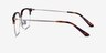 Witty Tortoise Silver AcetateEyeglass Frames from EyeBuyDirect, Side View