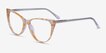 Celebrate Clear Yellow Rose Gold AcetateEyeglass Frames from EyeBuyDirect, Angle View