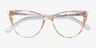 Celebrate Clear Yellow Rose Gold AcétateMontures de lunettes de vue d'EyeBuyDirect, Vue Rapprochée