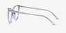 Celebrate Clear Silver Rose Gold AcetateEyeglass Frames from EyeBuyDirect, Side View