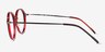 Reily Black Burgundy Silver AcetateEyeglass Frames from EyeBuyDirect, Side View