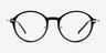 Reily Black Gold AcetateEyeglass Frames from EyeBuyDirect, Front View