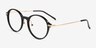 Reily Black Gold AcetateEyeglass Frames from EyeBuyDirect, Angle View