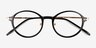 Reily Black Gold AcetateEyeglass Frames from EyeBuyDirect, Closed View