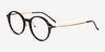Reily Tortoise Bronze AcetateEyeglass Frames from EyeBuyDirect, Angle View